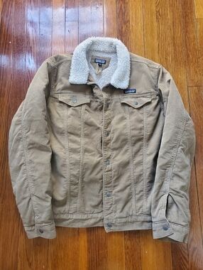 Patagonia Corduroy Pile-lined Trucker Jacket  Sherpa Collar And Lining Mens XL